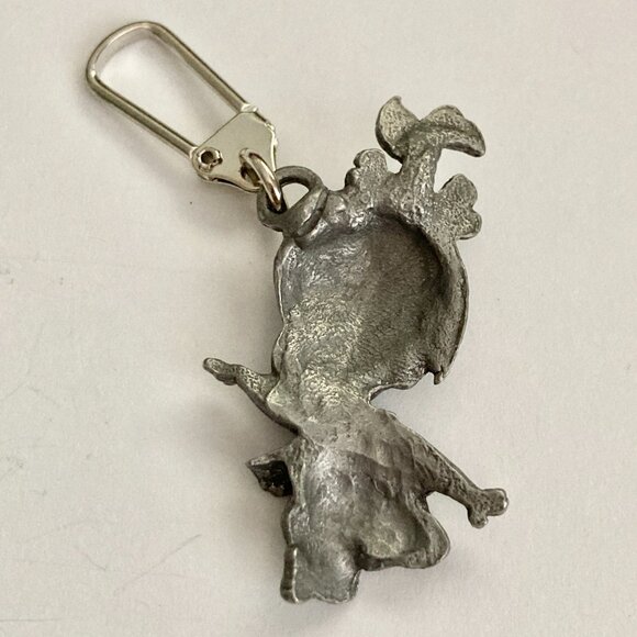 Vintage Pebbles Flintstone Zipper Pull Warner Bros Purse Bag Backpack Charm - Picture 7 of 9